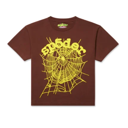 Sp5der Brown Og Web T-shirt