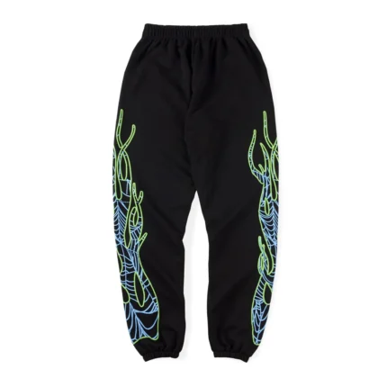 Black Sp5der Sweatpants