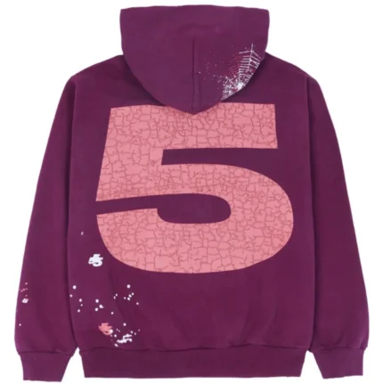 Sp5der Nocturnal Highway Hoodie Purple