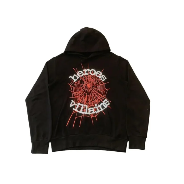 Sp5der Heroes And Villains Hoodie Black